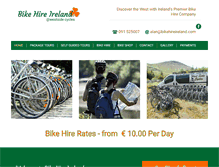 Tablet Screenshot of bikehireireland.com